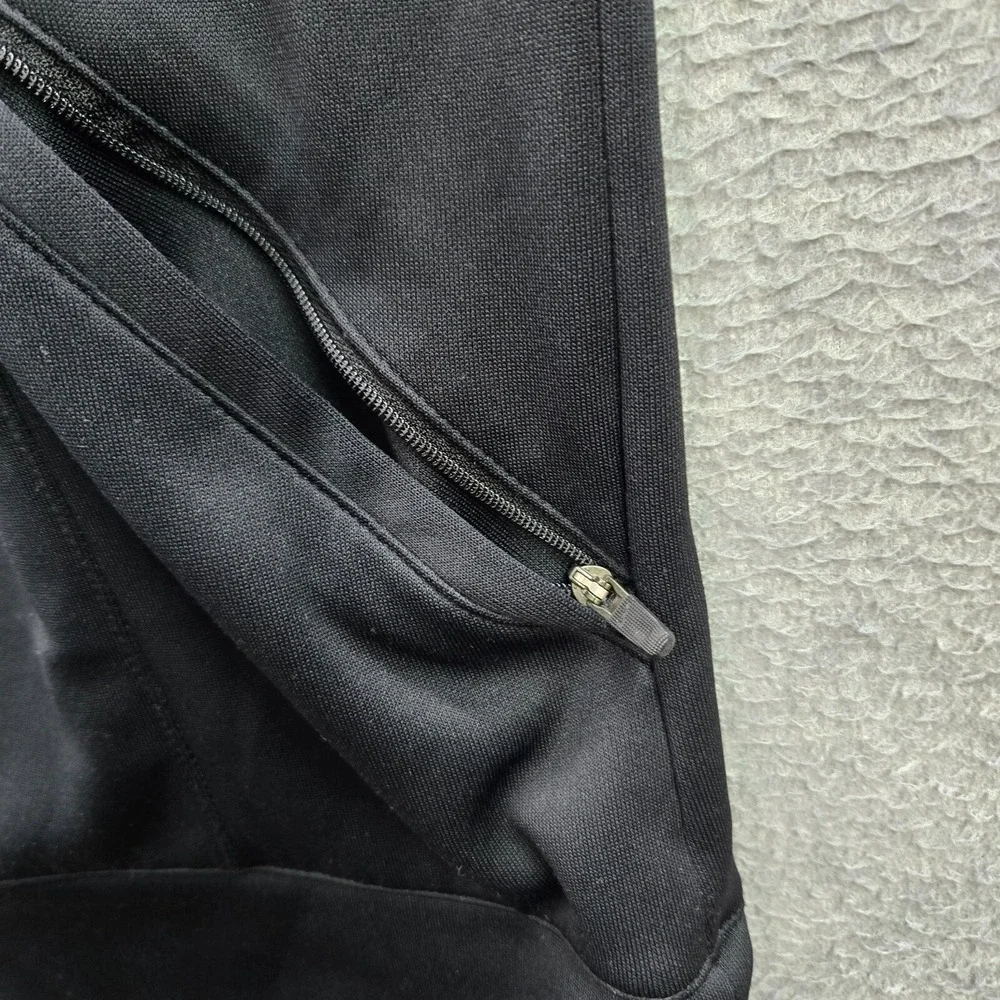 Nike Women Jacket Large Black Track Logo Swoosh Embroidered Pockets Full Zip - Picture 7 of 12